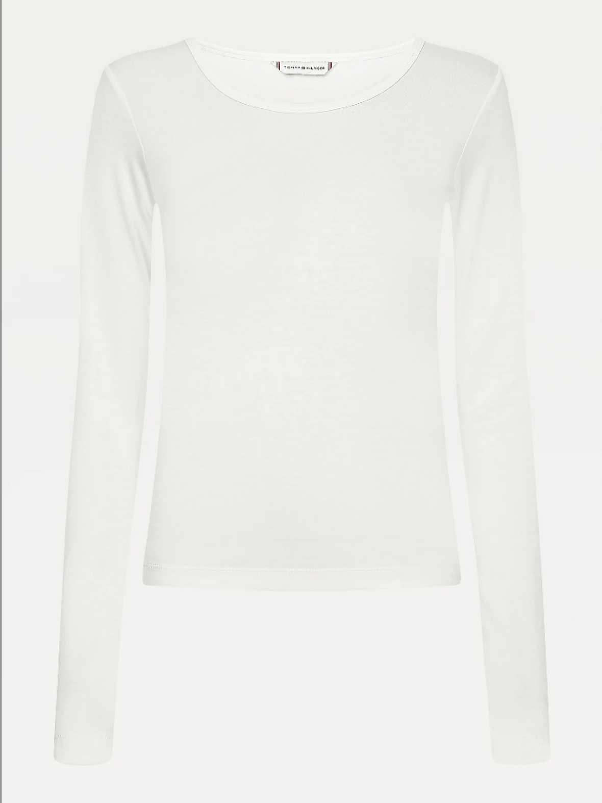 modvirke Guggenheim Museum tage ned CC Christensen - Skinny Viscose Scoop - Langærmet t-shirt fra Tommy Hilfiger