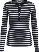 Tommy Hilfiger Dame - Skinny C-NK Rib Henley LS