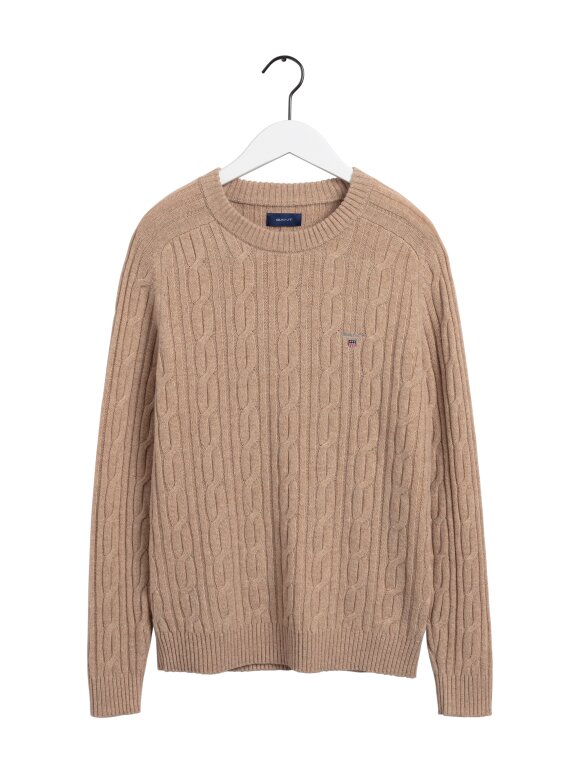 Gant - Lambswool cable c-neck