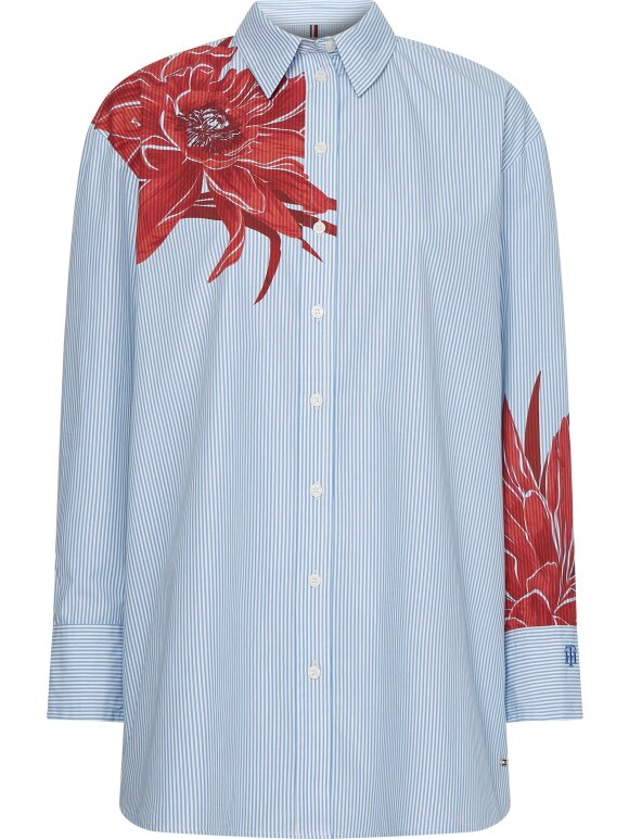 Tommy Hilfiger Dame - CO Floral STP Oversized Shirt